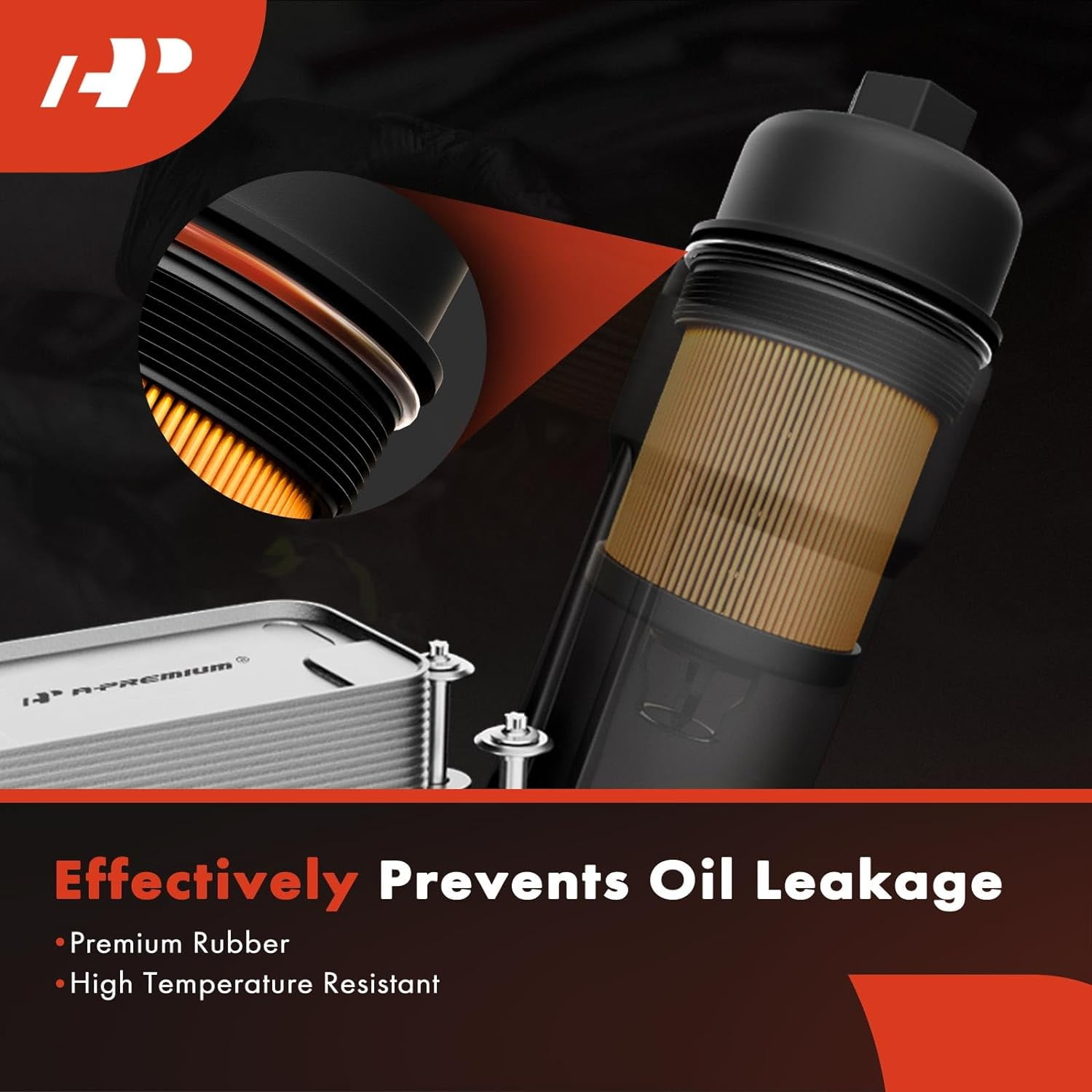 A-Premium 4-PC 10K Miles Protection Oil Filter Compatible with BMW 320i, 323Ci, 323i, 323is, 325Ci, 325i, 325xi, 328Ci, 328i, 328is, 330Ci, 330i, 330xi, X5, 525i, 525xi, 528i, 530i, 530xi & Ford GT