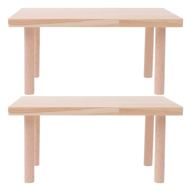 2pcs Wooden Hamster Platform Toys Creative Playing Platforms for Hamster Cage