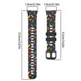 thumbnail image 3 of Band 8 Polka Dot Silicone Strap Colorful Rainbow Design Soft And Comfortable Material Use For Band 8 Effortlessly Enhance Your Style Brew Watch Brew for Men Digital Watch with Timer Thin for Men, 3 of 4