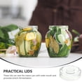 thumbnail image 4 of FONDOTIN Set of 3 Clear Glass Fermentation Weights for Pickle Jars, Household Jar Lids for Preserving, 4 of 4