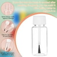 thumbnail image 4 of 20 paquetes de botellas de plástico de 15 ml (0,5 onzas líquidas) con aplicador de pincel y tapa blanca, vacías y rellenables para retoques de esmalte de uñas con pincel., 4 of 6