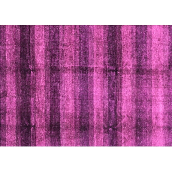 Ahgly Company Indoor Rectangle Abstract Purple Modern Area Rugs, 5' x 7'