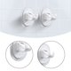 thumbnail image 2 of Ganchos De Plástico 2 uds ganchos adhesivos abrazadera de suspensión pegajosa fácil para baño de cocina (blanco), 2 of 7