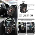 thumbnail image 5 of Xoenoiee Horse United States Flag 15 PCS Car Seat Cover Full Set, with Steering Wheel Cover Seat Belt Strap Cover Trash Can Rear View Mirror Cover Coaster Keychain Air Vent Storage Bag, 5 of 7