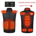 thumbnail image 1 of Chaleco calefactor eléctrico USB con clip para caballos y zona de control doble inteligente, chaqueta para hombre y mujer, chaleco de 9, 2, 4, 5 y 8 zonas, 1 of 4