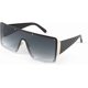 thumbnail image 1 of Oversized Square Sunglasses For Women Men One Piece Shades Metal Rivet Unique Female Eyewear B2767, 1 of 4