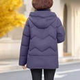 thumbnail image 6 of Wancir Womens Zipper Hooded Puffer Jacket Long Sleeve Winter Warm Down Coats with Pockets, 6 of 7