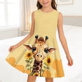 thumbnail image 2 of Dress for Girls , Summer Dress Girl,Adorable Cartoon Print Sleeveless Dress For Girls Casual Summer Play Outfit Kids Fashion Toddler Wear, 2 of 5