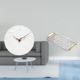 thumbnail image 2 of Reloj de pared decorativo moderno minimalista para baño o dormitorio. Bandeja de servir y almacenamiento rectangular de tablero de fibra de densidad m, 2 of 8