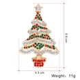 thumbnail image 2 of Color Rhinestone Christmas Tree Brooch Cute Plant Brooch Pin Jewelry Christmas Accessories Dress Sweater Accessories, 2 of 6
