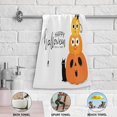 thumbnail image 3 of Coolnut Spooky Pumpkin Cat Hand Towels 2 PCS, Ultra Soft and Highly Absorbent, Happy Halloween Cartoon Decorative Fingertip Towel for Home, Bathroom, Kitchen, 28.3"x14.4", 3 of 4