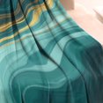 thumbnail image 3 of Teal Gold Marble Pattern Blanket,Comfortable Soft Flannel Throw Blanket,All Season,Warm Lightweight Blankets for Sofa Bed Couch Living Room Chair,40"x50", 3 of 4