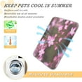 thumbnail image 5 of Pet Cooling Pad Foldable Self Cooling Mat Breathable Pet Cushion Sleep Pad for Dogs and Cats Pink Miniature Flowers S, 5 of 9