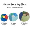 thumbnail image 5 of SoftScape Classic 22" Junior Bean Bag Chair, Furniture for Kids, Perfect for Reading, Playing Video Games or Relaxing, Alternative Seating for Classrooms, Daycares, Libraries or Home - Earthtone, 5 of 5