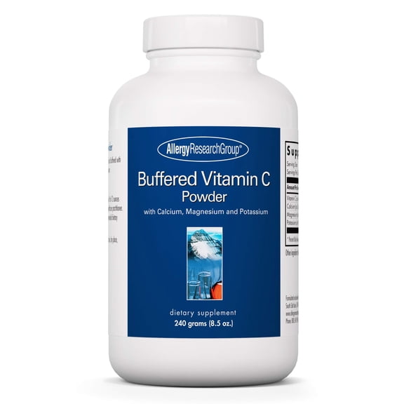 Allergy Research Group - Buffered Vitamin C Powder - Immune, Calcium/Mag/K - 240 g (8.5 oz)