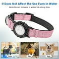 thumbnail image 2 of Rechale Dog Tracker Collar with Tracker(Only IOS),Reflective & Waterproof Adjustable Dog Collar, Secure Fit for Small Medium Large Dogs, Durable Nylon Pet Collar, Durable Nylon Design(Pink L), 2 of 8