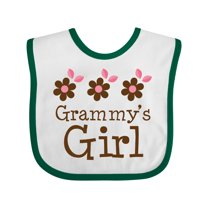 Inktastic Grammy's Girl Daisies Girls Baby Bib