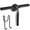 Black, variant on JENBELY 10 inches All-Purpose Shower Squeegee for Glass Doors, Stainless Steel Bathroom Squeegee Cleaner, Black