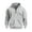 Gray, variant on Men's Active Microfleece Hoodie 1/4 Zip Breathable Pullover Quick Dry Technology Outdoor Sports Jacket,Gray 3XL