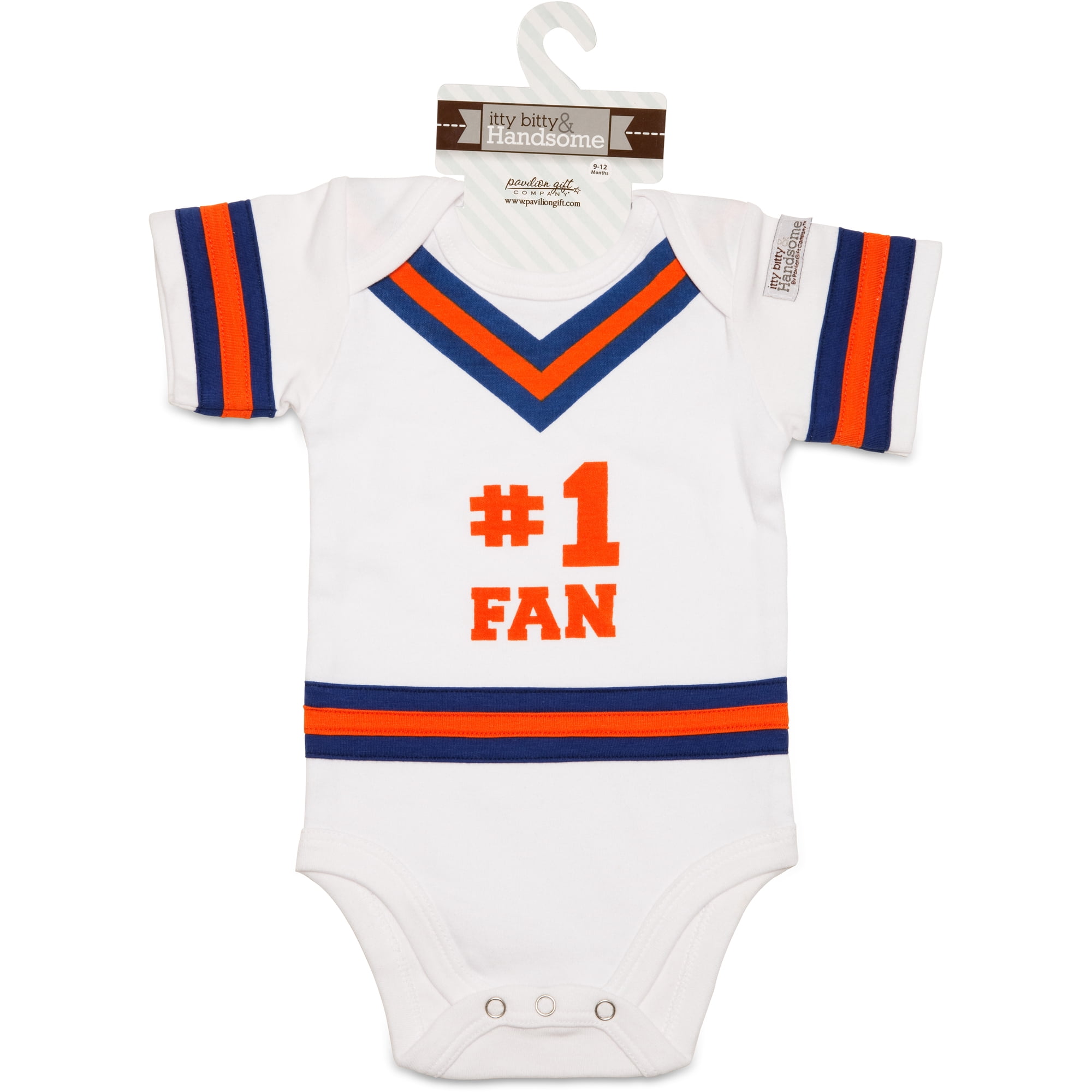 Blue & Orange - 0-6 Months Infant Onesie