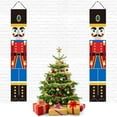 thumbnail image 1 of Christmas Nutcracker Banner Decorations Soldier Model Nutcracker Banners Outdoor Xmas Decor Nutcracker Hanging Sign Decor Banner for Door Porch Garden Yard, 11.8 x 70.8 in, 1 of 8