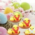 thumbnail image 3 of Zoyueyie 12pcs Chicks Set Chicken Figures Figurines Farm Statues Table for Kids Party Favors, 3 of 10