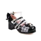 thumbnail image 1 of Zapatos de tacón alto con correa cruzada para mujer, bombas Mary Jane para fiesta, boda, Cosplay, blanco, rosa, negro, fresa, arco, Princesa, Cosplay, Lolita, 1 of 5