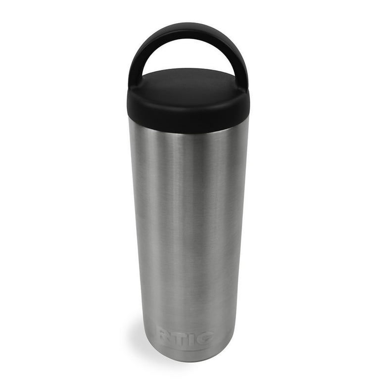 RTIC 18oz Water Bottle Powder Coated - Silver