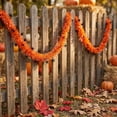 thumbnail image 5 of Halloween Holiday Party Decor Pumpkin Yarn Garland Hanging Prop for Home Outdoor Courtyard Door Wall Mantel Porch Fall Festival Supplies C, 5 of 6