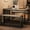 Rustic Gray, variant on 3 Piece Dining Table Set for 4 with Space-Saving Benches, Tabletop, Steel Frame, Modern Farmhouse Kitchen Table for Small Spaces Rustic Brown