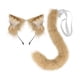 thumbnail image 3 of Diadema con orejas y cola de gato, aro para el pelo, accesorios para disfraz de gato para mujeres y niñas, fiestas temáticas de animales de cumpleaños Marrón Yinane Disfraz de juego de cosplay, 3 of 8