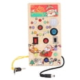 thumbnail image 2 of Tablero de juguete Ocupado ANGGREK Interruptor de Luz Compacto Estilo Navideño 8 Interruptores de Luz LED, 2 of 7