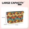 thumbnail image 4 of Picia Colorful Hawaii Palms Printed Leather Travel Toiletry Bag,Cosmetic Organizer, Makeup Travel Bag, Durable Travel Pouch, Compact Toiletry Bag, Travel Accessories, 4 of 6