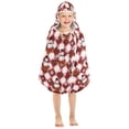 thumbnail image 7 of joogoo Christmas Snowman Checkered Kids Hooded Beach Towel Baby Bath Towel 23.5"x50", 7 of 7