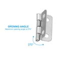 thumbnail image 3 of Bisagras Pequeñas Uxcell de 0.7 pulgadas para Cajas de Joyería con Tornillo para Cajas de Madera de Joyería Plata 12 Paquete, 3 of 6