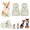 White-Size 7 (For Width 2.3"-2.5"), variant on Dog Shoes White Size 7 (For Width 2.3"-2.5") Paw Protector Outdoor Use