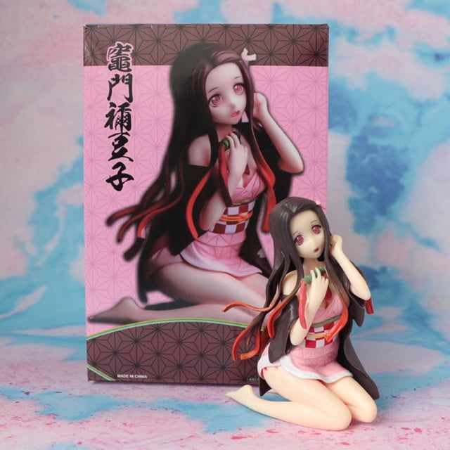 FIGURA DE ACCIÓN DE Kimetsu no Yaiba, Kamado, Nezuko, Tanjirou, de PVC, 2 caras, 1194, Nezuko, Anime, Demon Slayer, 10 cm Gong Bohan LED
