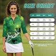 thumbnail image 7 of Uorisanigo Clover Piano Cat Women's Golf Top Size S Versatile Casual Long Sleeve Golf Polo Shirts with Zipper Fashion Quick Dry Athletic Tops for Workout Sports Comfortable Pullover, 7 of 7