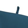 thumbnail image 6 of Jordan Manufacturing 44" x 22" Celosia Legion Blue Crosshatch Rectangular Outdoor Chair Cushion with Ties and Hanger Loop, 6 of 14