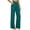Blackish Green, variant on Women's High Waist Wide Leg Trousers, Paper Bag Waist Yoga Pants with Pockets, Linen-Like Breathable Work Casual Pants for Women