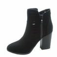 thumbnail image 2 of Pavia-1 Women's Cutout Zipper Chunky High Heel Almond Toe Ankle Booties Shoes, 2 of 2