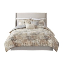 Gracie Mills Danial Textured Serenity 7-Piece Cotton Blend Comforter Ensemble - GRACE-14117