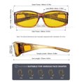 thumbnail image 3 of KALIYADI Fit-Over Night-Vision-Glasses for Women: Striped Anti Glare Night Driving Glasses for Men High Definition Lens, 3 of 7