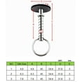 thumbnail image 4 of ABCISI Marine Hatch Cover Pull Handle with Spring Hidden Pin Button for Fishing Boat Yacht, Stainless-Steel 316 Hatch Cover Pull Lifter & Rubber Gasket and Spring (Pin Dia:4.8MM)2pcs, 4 of 10