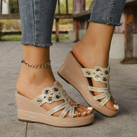 

Womens Sandals Wedge Stylish Practical Sandals for Women Platform Sandal Satisfied Supportive Light Womens Sandals Platform Durable Comfortable