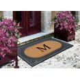 thumbnail image 7 of A1HC Natural Rubber & Coir 24x39 Monogrammed Doormat For Front Door, Anti-Shed Treated Durable Doormat for Outdoor Entrance, Heavy Duty, Low Profile, Easy to Clean, Long Lasting Front Porch Entry Rug, 7 of 7