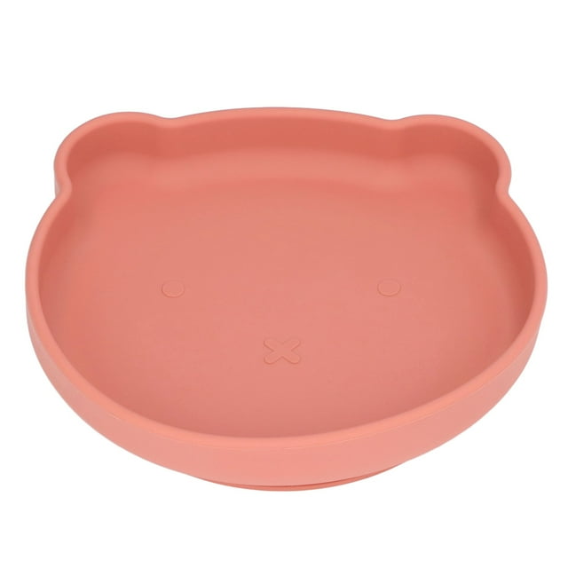 Assiette pour Bébé, Assiette à Succion Mignonne en Silicone, Utilisation Pratique