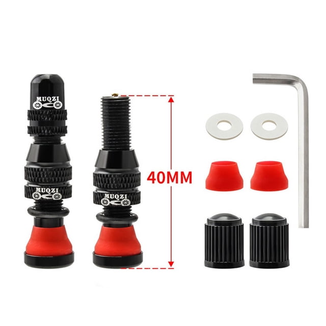Valves AV Valve Sans Tubeless Schrader Valve Roue Tube 2 Pcs 6g Alliage d'Aluminium Bicyclette Jante de Vélo Haute Performance Haute Qualité