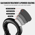 thumbnail image 6 of 5/8" D-Ring Shackle, 4-Pack Alloy Steel Recovery Shackles 13 Ton Break Strength, 3/4" Screw Pin, Heavy Duty for Jeep Truck Towing & Off-Road, 6 of 11