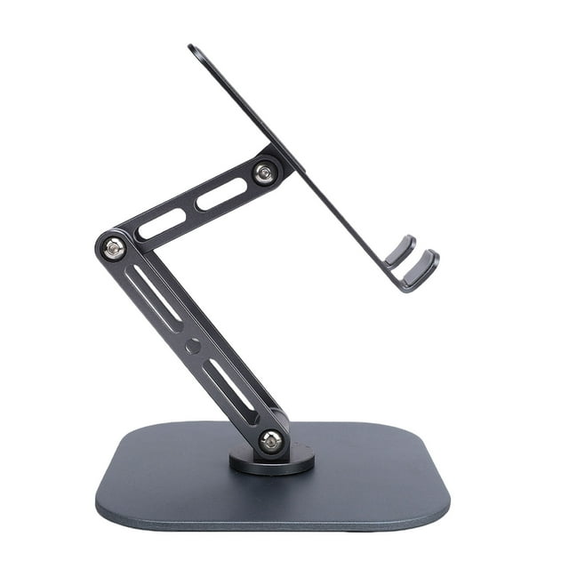 Support de Tablette de Bureau, Support de Tablette de Bureau en Métal Pliable Réglable 360 Rotatif pour Cellulaire